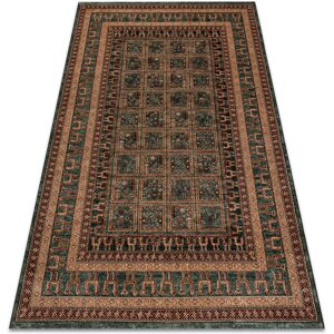 Rugsx - Wool carpet kashqai 4349 400 oriental, frame green green 200x300 cm Rugsx - Wool carpet kashqai 4349 400 oriental, frame green green 200x300 cm