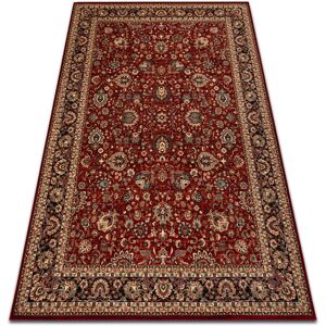 Rugsx - Wool carpet kashqai 4362 300 ornament claret / black red 67x130 cm Rugsx - Wool carpet kashqai 4362 300 ornament claret / black red 67x130 cm