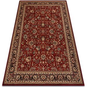 RUGSX Wool carpet KASHQAI 4362 300 ornament claret / black red 120x170 cm RUGSX Wool carpet KASHQAI 4362 300 ornament claret / black red 120x170 cm
