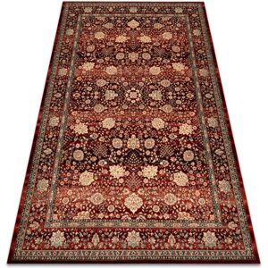 RUGSX Wool carpet KASHQAI 4365 300 Flowers, frame claret / beige red 160x240 cm RUGSX Wool carpet KASHQAI 4365 300 Flowers, frame claret / beige red 160x240 cm