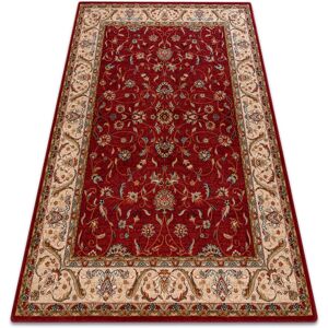 Rugsx - Wool carpet omega aries flowers ruby red 135x200 cm Rugsx - Wool carpet omega aries flowers ruby red 135x200 cm