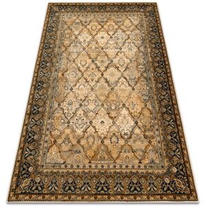 Rugsx - Wool carpet omega Grenada Frame, diamonds, oriental - cognac beige 135x200 cm Rugsx - Wool carpet omega Grenada Frame, diamonds, oriental - cognac beige 135x200 cm