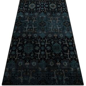 Rugsx - Wool carpet omega karaja flowers dark blue blue 200x300 cm Rugsx - Wool carpet omega karaja flowers dark blue blue 200x300 cm