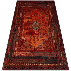 RUGSX Wool carpet omega mistik red red 135x200 cm RUGSX Wool carpet omega mistik red red 135x200 cm