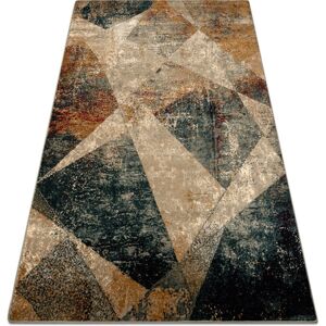 RUGSX Wool carpet OMEGA RAMI Mosaic emerald green 170x235 cm RUGSX Wool carpet OMEGA RAMI Mosaic emerald green 170x235 cm