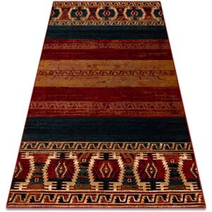 Rugsx - Wool carpet omega vritti ethnic, ruby red 235x350 cm Rugsx - Wool carpet omega vritti ethnic, ruby red 235x350 cm