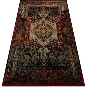 RUGSX Wool carpet POLONIA ALHAMBRA Ornament, frame ruby red 235x350 cm RUGSX Wool carpet POLONIA ALHAMBRA Ornament, frame ruby red 235x350 cm