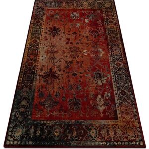 Rugsx - Wool carpet polonia bodrum Ornament, frame ruby red 170x235 cm Rugsx - Wool carpet polonia bodrum Ornament, frame ruby red 170x235 cm