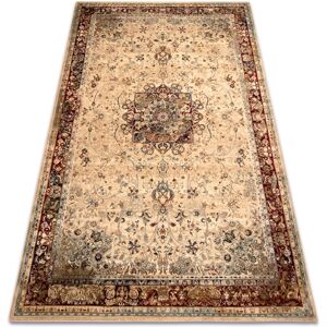 Rugsx - Wool carpet polonia KORDOBA25 Rosette, frame light ruby beige 200x300 cm Rugsx - Wool carpet polonia KORDOBA25 Rosette, frame light ruby beige 200x300 cm