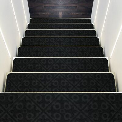 Costway - 15 pcs Stair Pads Set Carpet Stair Treads 76 x 20cm Non Slip Adhesive Step Mats Costway - 15 pcs Stair Pads Set Carpet Stair Treads 76 x 20cm Non Slip Adhesive Step Mats