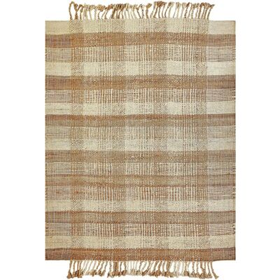 Beliani Jute Area Rug - Natural 160x230cm - Rectangular Beliani Jute Area Rug - Natural 160x230cm - Rectangular