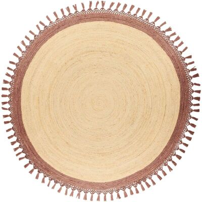 Beliani Marts Round Jute Boho Rug - 200cm Beliani Marts Round Jute Boho Rug - 200cm