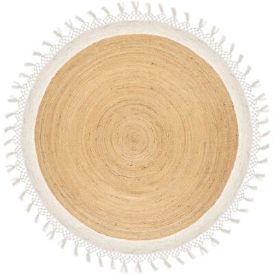 Beliani Yute 200cm Round Boho Rug Beliani Yute 200cm Round Boho Rug
