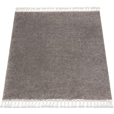 RugsX Berber Square Carpet - 9000 - Brown - Moroccan Shaggy - 160x160 cm RugsX Berber Square Carpet - 9000 - Brown - Moroccan Shaggy - 160x160 cm