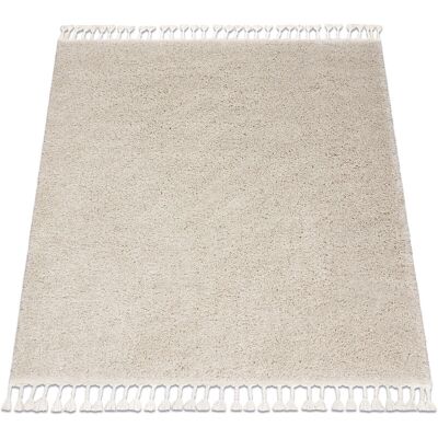 RugsX Carpet BERBER square 9000 cream Fringe Berber Moroccan shaggy - Carpet RugsX Carpet BERBER square 9000 cream Fringe Berber Moroccan shaggy - Carpet