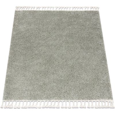 RugsX - Green Berber Square 9000 Shaggy 120x120 cm - Carpet RugsX - Green Berber Square 9000 Shaggy 120x120 cm - Carpet