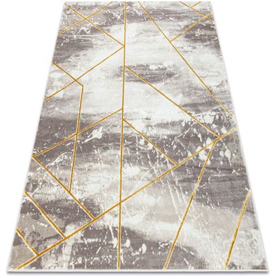 Dywany Łuszczów CORE 1818 Geometric Fleece Carpet - Ivory / Gold Beige - Carpet Dywany Łuszczów CORE 1818 Geometric Fleece Carpet - Ivory / Gold Beige - Carpet