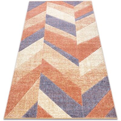 RugsX - Carpet FEEL 5673/17931 Herringbone beige/terracotta/violet multicolor 80x150 cm RugsX - Carpet FEEL 5673/17931 Herringbone beige/terracotta/violet multicolor 80x150 cm