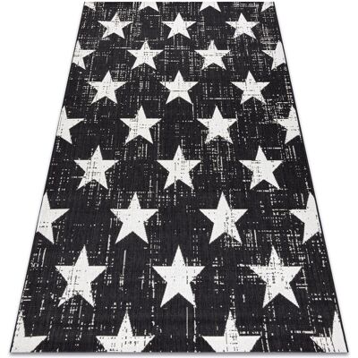 RugsX Flat Sisal Black 200x290cm - Carpet RugsX Flat Sisal Black 200x290cm - Carpet