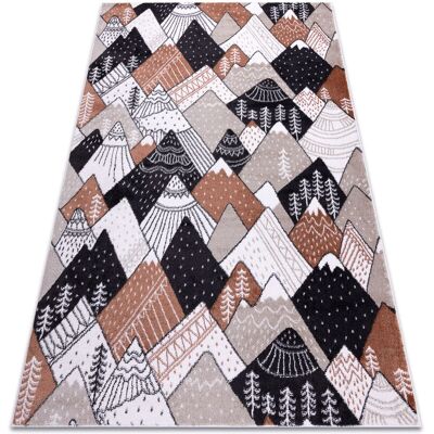 Dywany Łuszczów FUN Tops Carpet - Kids, Mountains, Cream - Carpet Dywany Łuszczów FUN Tops Carpet - Kids, Mountains, Cream - Carpet