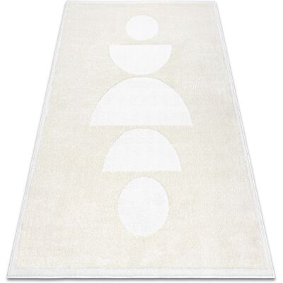 RugsX Model 8598 Geometric Cream Carpet - Carpet RugsX Model 8598 Geometric Cream Carpet - Carpet