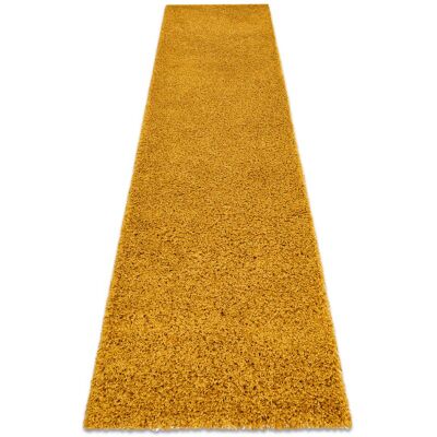 Rugsx - Carpet, Runner soffi shaggy 5cm gold - for the kitchen, corridor & hallway yellow 80x200 cm Rugsx - Carpet, Runner soffi shaggy 5cm gold - for the kitchen, corridor & hallway yellow 80x200 cm