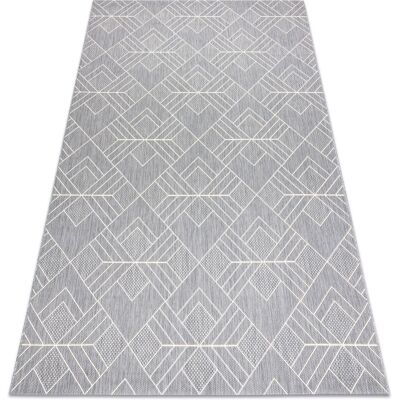 RugsX Carpet SISAL Flat - Geometric Squares and Diamonds - Rug RugsX Carpet SISAL Flat - Geometric Squares and Diamonds - Rug