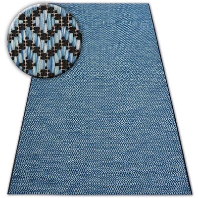 Dywany Łuszczów Carpet SISAL LOFT 21144 blue/black/silver 80x150 cm - Carpet Dywany Łuszczów Carpet SISAL LOFT 21144 blue/black/silver 80x150 cm - Carpet