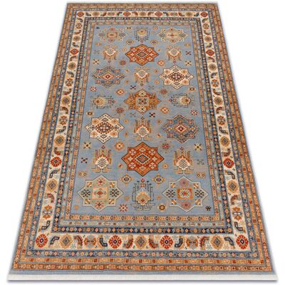 KESHAN Wool Carpet Beige / Blue - Oriental 160x230 cm KESHAN Wool Carpet Beige / Blue - Oriental 160x230 cm