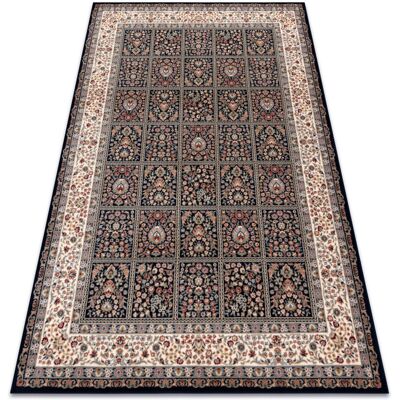 RUGSX Dark Blue Beige Wool Rug 240x340 cm - Rug RUGSX Dark Blue Beige Wool Rug 240x340 cm - Rug