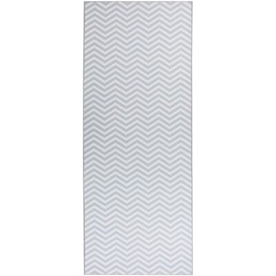 Beliani Grey White Polyester Runner Rug 80x200 - Runner Rug Beliani Grey White Polyester Runner Rug 80x200 - Runner Rug