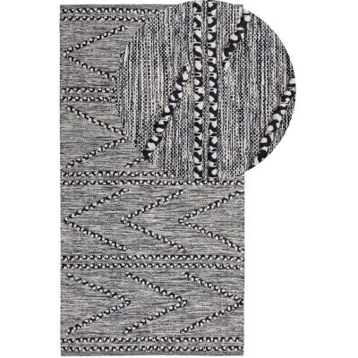Beliani Cotton Geometric Pattern Rug - 80x150cm Beliani Cotton Geometric Pattern Rug - 80x150cm