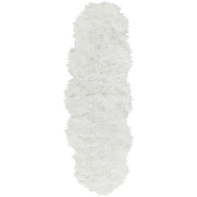 Beliani White Faux Sheepskin Rug - Rug Beliani White Faux Sheepskin Rug - Rug