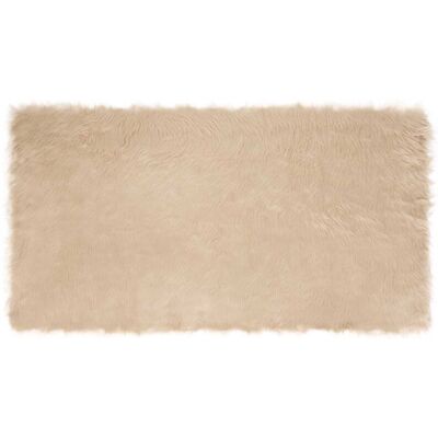 Faux Sheepskin Rug Tafalla Beige 80 x 150 cm Polyester vidaXL Faux Sheepskin Rug Tafalla Beige 80 x 150 cm Polyester vidaXL