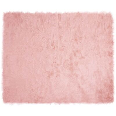 Faux Sheepskin Rug Tafalla Pink 200 x 280 cm Polyester vidaXL Faux Sheepskin Rug Tafalla Pink 200 x 280 cm Polyester vidaXL