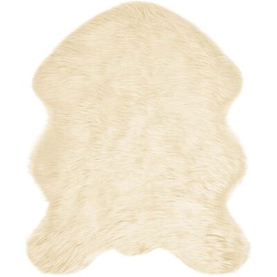 Faux Sheepskin Rug Tafalla Cream 50 x 80 cm Polyester vidaXL Faux Sheepskin Rug Tafalla Cream 50 x 80 cm Polyester vidaXL