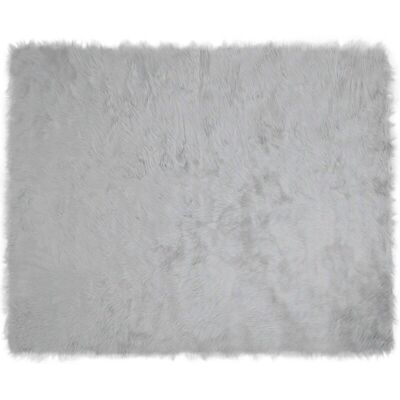 Faux Sheepskin Rug Tafalla Grey 200 x 280 cm Polyester vidaXL Faux Sheepskin Rug Tafalla Grey 200 x 280 cm Polyester vidaXL