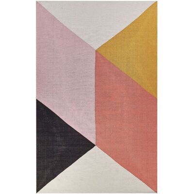 Beliani Cotton Multicolour Area Rug - 160 x 230 cm Rectangular Modern Design Beliani Cotton Multicolour Area Rug - 160 x 230 cm Rectangular Modern Design