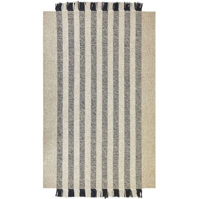 Beliani Wool Area Rug Off-White Black 160x230 - Area Rug Beliani Wool Area Rug Off-White Black 160x230 - Area Rug