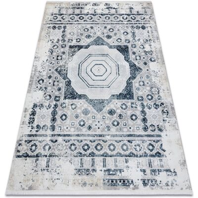 RugsX Duke 51542 Modern Carpet - Blue/Creme - 200x290cm RugsX Duke 51542 Modern Carpet - Blue/Creme - 200x290cm