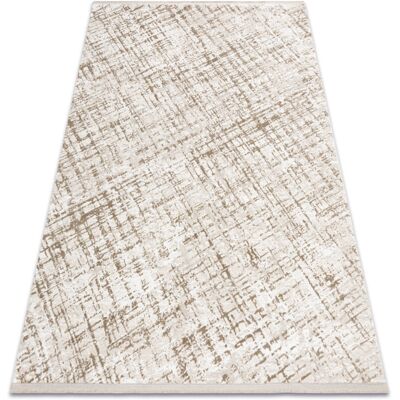 RugsX Modern Beige / Cream Carpet - Structured, Soft, Fringed - Carpet RugsX Modern Beige / Cream Carpet - Structured, Soft, Fringed - Carpet