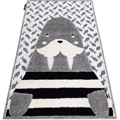 Dywany Łuszczów Walrus Grey / Cream Carpet - Children's Modern Rug Dywany Łuszczów Walrus Grey / Cream Carpet - Children's Modern Rug