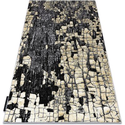 Dywany Łuszczów Modern DE LUXE Carpet - Gold/Grey 200x290cm Dywany Łuszczów Modern DE LUXE Carpet - Gold/Grey 200x290cm
