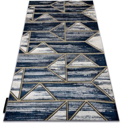 Dywany Łuszczów Modern DE LUXE carpet - navy / gold blue - 160x220 cm Dywany Łuszczów Modern DE LUXE carpet - navy / gold blue - 160x220 cm