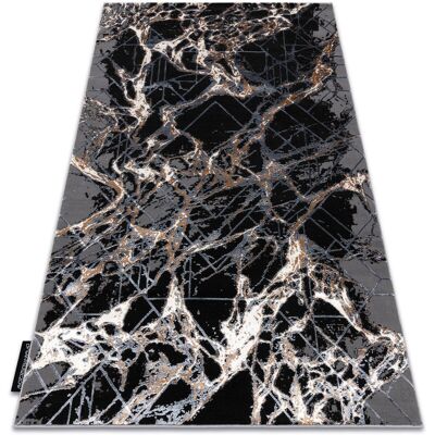 Dywany Łuszczów Modern Abstraction Carpet - Grey/Gold 140x190cm Dywany Łuszczów Modern Abstraction Carpet - Grey/Gold 140x190cm