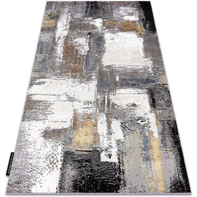 Dywany Łuszczów Modern Abstraction Carpet - Cream/Gold - 140x190cm Dywany Łuszczów Modern Abstraction Carpet - Cream/Gold - 140x190cm