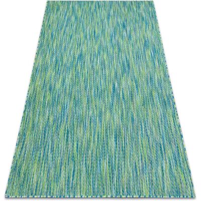 FISY Blue Zigzag Flat Woven Sisal Carpet - 80x150cm FISY Blue Zigzag Flat Woven Sisal Carpet - 80x150cm