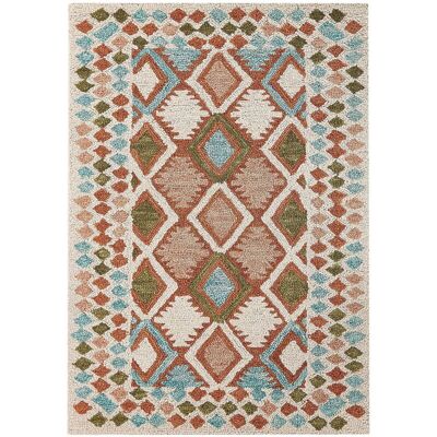 Beliani Wool Area Rug - Multicolour Geometric Pattern - 160x230cm Beliani Wool Area Rug - Multicolour Geometric Pattern - 160x230cm