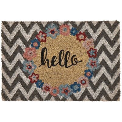 Beliani Doormat Multicolour Natural Coir - Modern Indoor Decoration Beliani Doormat Multicolour Natural Coir - Modern Indoor Decoration