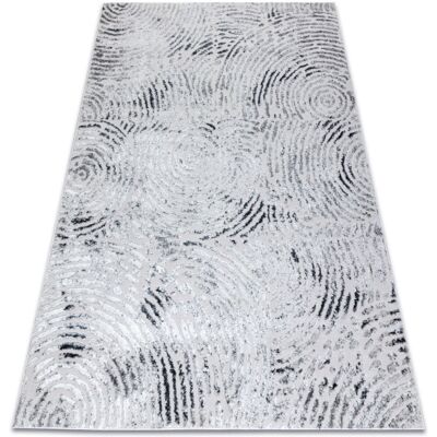 RugsX - Modern MEFE Carpet - Circles Fingerprint - Grey 200x290 cm - Carpet RugsX - Modern MEFE Carpet - Circles Fingerprint - Grey 200x290 cm - Carpet